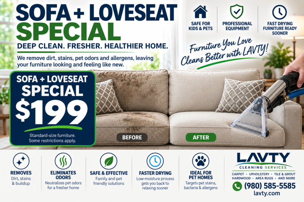 Sofa + loveseat special